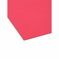 Smead 1/3 Tab Cut Letter Recycled Interior File Folder, Red, 8 1/2" Width x 11" Length, 100 / Box, SMD10267
