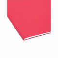 Smead 1/3 Tab Cut Letter Recycled Interior File Folder, Red, 8 1/2" Width x 11" Length, 100 / Box, SMD10267