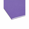 Smead 1/3 Tab Cut Letter Recycled Interior File Folder, Purple, 8 1/2" Width x 11" Length, 100 / Box, SMD10283