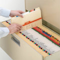 Smead Straight Tab Cut Letter Recycled Top Tab File Folder, Manila, 8 1/2" Width x 11" Length, 100 / Box, SMD10300