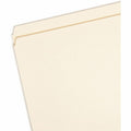 Smead Straight Tab Cut Letter Recycled Top Tab File Folder, Manila, 8 1/2" Width x 11" Length, 100 / Box, SMD10300