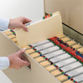 Smead Straight Tab Cut Letter Recycled Top Tab File Folder, Manila, 8 1/2" Width x 11" Length, 100 / Box, SMD10300