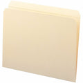 Smead Straight Tab Cut Letter Recycled Top Tab File Folder, Manila, 8 1/2" Width x 11" Length, 100 / Box, SMD10310
