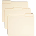 Smead 1/3 Tab Cut Letter Recycled Top Tab File Folder, Manila, 8 1/2" Width x 11" Length, 100 / Box, SMD10330