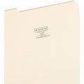 Smead 1/3 Tab Cut Letter Recycled Top Tab File Folder, Manila, 8 1/2" Width x 11" Length, 100 / Box, SMD10331