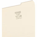 Smead 1/3 Tab Cut Letter Recycled Top Tab File Folder, Manila, 8 1/2" Width x 11" Length, 100 / Box, SMD10333