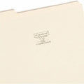 Smead 1/3 Tab Cut Letter Recycled Top Tab File Folder, Manila, 8 1/2" Width x 11" Length, 100 / Box, SMD10334