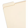 Smead 1/3 Tab Cut Letter Recycled Top Tab File Folder, Manila, 8 1/2" Width x 11" Length, 100 / Box, SMD10335