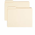 Smead 1/3 Tab Cut Letter Recycled Top Tab File Folder, Manila, 8 1/2" Width x 11" Length, 100 / Box, SMD10335