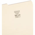 Smead 1/3 Tab Cut Letter Recycled Top Tab File Folder, Manila, 8 1/2" Width x 11" Length, 100 / Box, SMD10335