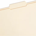 Smead 1/3 Tab Cut Letter Recycled Top Tab File Folder, Manila, 8 1/2" Width x 11" Length, 100 / Box, SMD10336