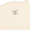 Smead 1/3 Tab Cut Letter Recycled Top Tab File Folder, Manila, 8 1/2" Width x 11" Length, 100 / Box, SMD10336