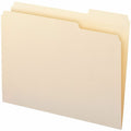 Smead 1/3 Tab Cut Letter Recycled Top Tab File Folder, Manila, 8 1/2" Width x 11" Length, 100 / Box, SMD10337