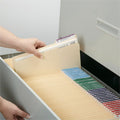 Smead 1/3 Tab Cut Letter Recycled Top Tab File Folder, Manila, 8 1/2" Width x 11" Length, 100 / Box, SMD10337