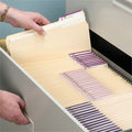 Smead 1/3 Tab Cut Letter Recycled Top Tab File Folder, Manila, 8 1/2" Width x 11" Length, 100 / Box, SMD10338