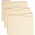 Smead 1/3 Tab Cut Letter Recycled Top Tab File Folder, Manila, 8 1/2" Width x 11" Length, 100 / Box, SMD10339