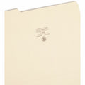 Smead 1/3 Tab Cut Letter Recycled Top Tab File Folder, Manila, 8 1/2" Width x 11" Length, 100 / Box, SMD10339