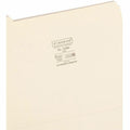 Smead 1/5 Tab Cut Letter Recycled Top Tab File Folder, Manila, 8 1/2" Width x 11" Length, 100 / Box, SMD10350