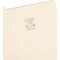 Smead 1/5 Tab Cut Letter Recycled Top Tab File Folder, Manila, 8 1/2" Width x 11" Length, 100 / Box, SMD10350