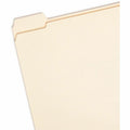 Smead 1/5 Tab Cut Letter Recycled Top Tab File Folder, Manila, 8 1/2" Width x 11" Length, 100 / Box, SMD10356