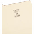 Smead 1/5 Tab Cut Letter Recycled Top Tab File Folder, Manila, 8 1/2" Width x 11" Length, 100 / Box, SMD10356