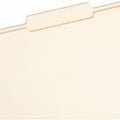 Smead 2/5 Tab Cut Letter Recycled Top Tab File Folder, Manila, 8 1/2" Width x 11" Length, 100 / Box, SMD10376