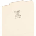 Smead 2/5 Tab Cut Letter Recycled Top Tab File Folder, Manila, 8 1/2" Width x 11" Length, 100 / Box, SMD10376