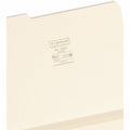 Smead 1/3 Tab Cut Letter Recycled Expanding File, Manila, 8 1/2" Width x 11" Length, 50 / Box, SMD10405