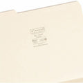 Smead 1/3 Tab Cut Letter Recycled Expanding File, Manila, 8 1/2" Width x 11" Length, 50 / Box, SMD10405