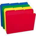 Smead 1/3 Tab Cut Letter Top Tab File Folder, Red, 8 1/2" Width x 11" Length, 24 / Box, SMD10500