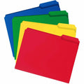 Smead 1/3 Tab Cut Letter Top Tab File Folder, Red, 8 1/2" Width x 11" Length, 24 / Box, SMD10500