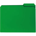 Smead 1/3 Tab Cut Letter Top Tab File Folder, Green, 8 1/2" Width x 11" Length, 24 / Box, SMD10502