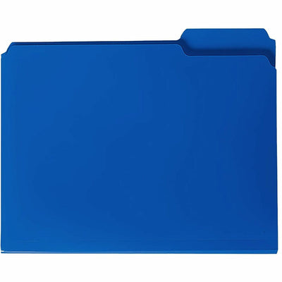 Smead 1/3 Tab Cut Letter Top Tab File Folder, Blue, 8 1/2" Width x 11" Length, 24 / Box, SMD10503