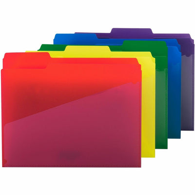 Smead 1/3 Tab Cut Letter Top Tab File Folder, Purple, 8 1/2" Width x 11" Length, 30 / Box, SMD10540
