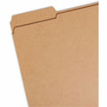 Smead 1/3 Tab Cut Letter Recycled Top Tab File Folder, Kraft, 8 1/2" Width x 11" Length, 100 / Box, SMD10734