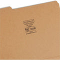 Smead 1/3 Tab Cut Letter Recycled Top Tab File Folder, Kraft, 8 1/2" Width x 11" Length, 100 / Box, SMD10734