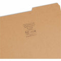 Smead 2/5 Tab Cut Letter Recycled Top Tab File Folder, Kraft, 8 1/2" Width x 11" Length, 100 / Box, SMD10786