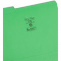 Smead Colored 1/3 Tab Cut Letter Recycled Top Tab File Folder, Yellow, 8 1/2" Width x 11" Length, 12 / Pack, SMD11641