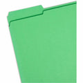 Smead Colored 1/3 Tab Cut Letter Recycled Top Tab File Folder, Yellow, 8 1/2" Width x 11" Length, 12 / Pack, SMD11641