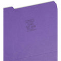 Smead 1/3 Tab Cut Letter Recycled Top Tab File Folder, Assorted, 8 1/2" Width x 11" Length, 100 / Box, SMD11948