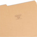 Smead Colored 1/3 Tab Cut Letter Recycled Top Tab File Folder, Pink, 8 1/2" Width x 11" Length, 100 / Box, SMD11953
