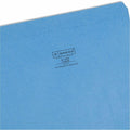 Smead Straight Tab Cut Letter Recycled Top Tab File Folder, Blue, 8 1/2" Width x 11" Length, 100 / Box, SMD12010
