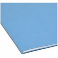 Smead Colored 1/3 Tab Cut Letter Recycled Top Tab File Folder, Blue, 8 1/2" Width x 11" Length, 100 / Box, SMD12034