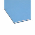 Smead Colored 1/3 Tab Cut Letter Recycled Top Tab File Folder, Blue, 8 1/2" Width x 11" Length, 100 / Box, SMD12034