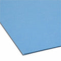 Smead 1/3 Tab Cut Letter Recycled Top Tab File Folder, Blue, 8 1/2" Width x 11" Length, 100 / Box, SMD12043