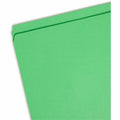 Smead Straight Tab Cut Letter Recycled Top Tab File Folder, Green, 8 1/2" Width x 11" Length, 100 / Box, SMD12110