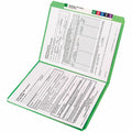 Smead Straight Tab Cut Letter Recycled Top Tab File Folder, Green, 8 1/2" Width x 11" Length, 100 / Box, SMD12110