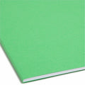 Smead Colored 1/3 Tab Cut Letter Recycled Fastener Folder, Green, 8 1/2" Width x 11" Length, 50 / Box, SMD12140