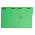 Smead Colored 1/3 Tab Cut Letter Recycled Fastener Folder, Green, 8 1/2" Width x 11" Length, 50 / Box, SMD12140