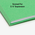 Smead Colored 1/3 Tab Cut Letter Recycled Top Tab File Folder, Green, 8 1/2" Width x 11" Length, 100 / Box, SMD12143